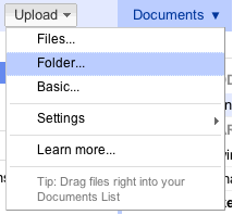 Google Docs Folder_upload