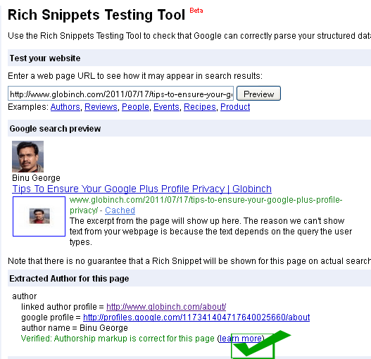 Google-rich-snippets-testing tool