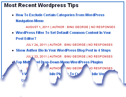 Your won wordpress-category-posts widget