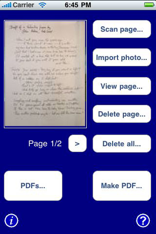 Scan2PDF-scanner for ipad and iphone