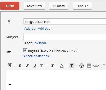 email to convert to pdf