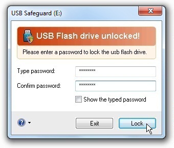 lock flash drive