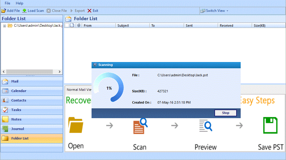 • Recover Hard Deleted Outlook Items