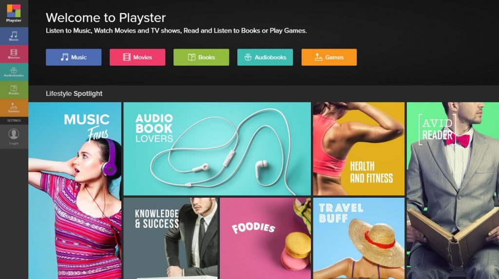  Playster Entertainment hub
