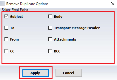 Remove duplicate emails in PST files