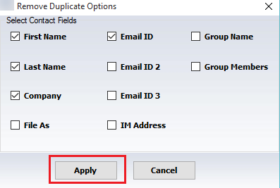 Join and Delete Duplicate PST Contacts
