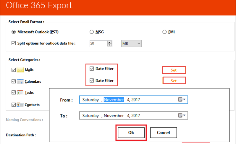 export O365 to PST