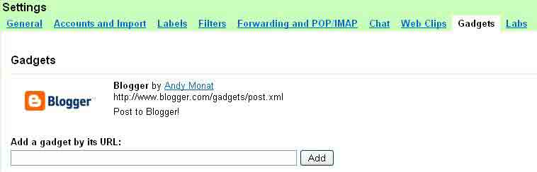 Post to your blog from GMail