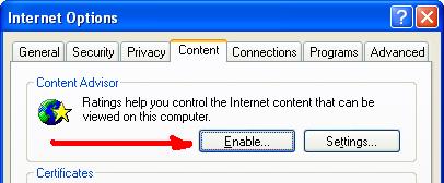 Block URL - Internet Explorer