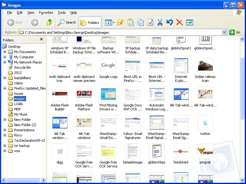 Change windows explorer thumbnail size