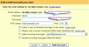 Gmail pop mail fetcher