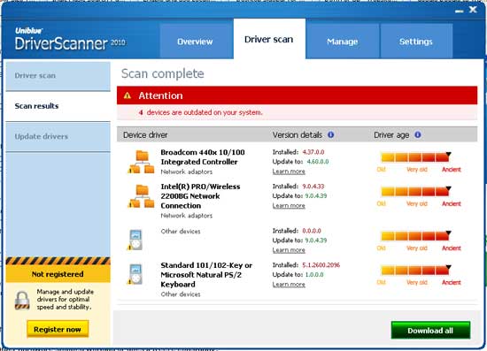 DriverScanner-scan- windows drivers update