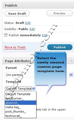 wordpress-custom-page-template