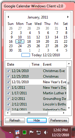 Google-Calendar-Client-for-windows