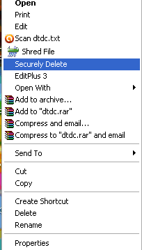 Securely-delete-data-deleting files permanently