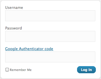 Secure Wordpress 2 factor authentication